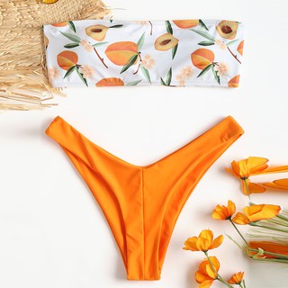 Set Bikini 2 mảnh in hình trái cây thời trang quyến rũ cho nữ