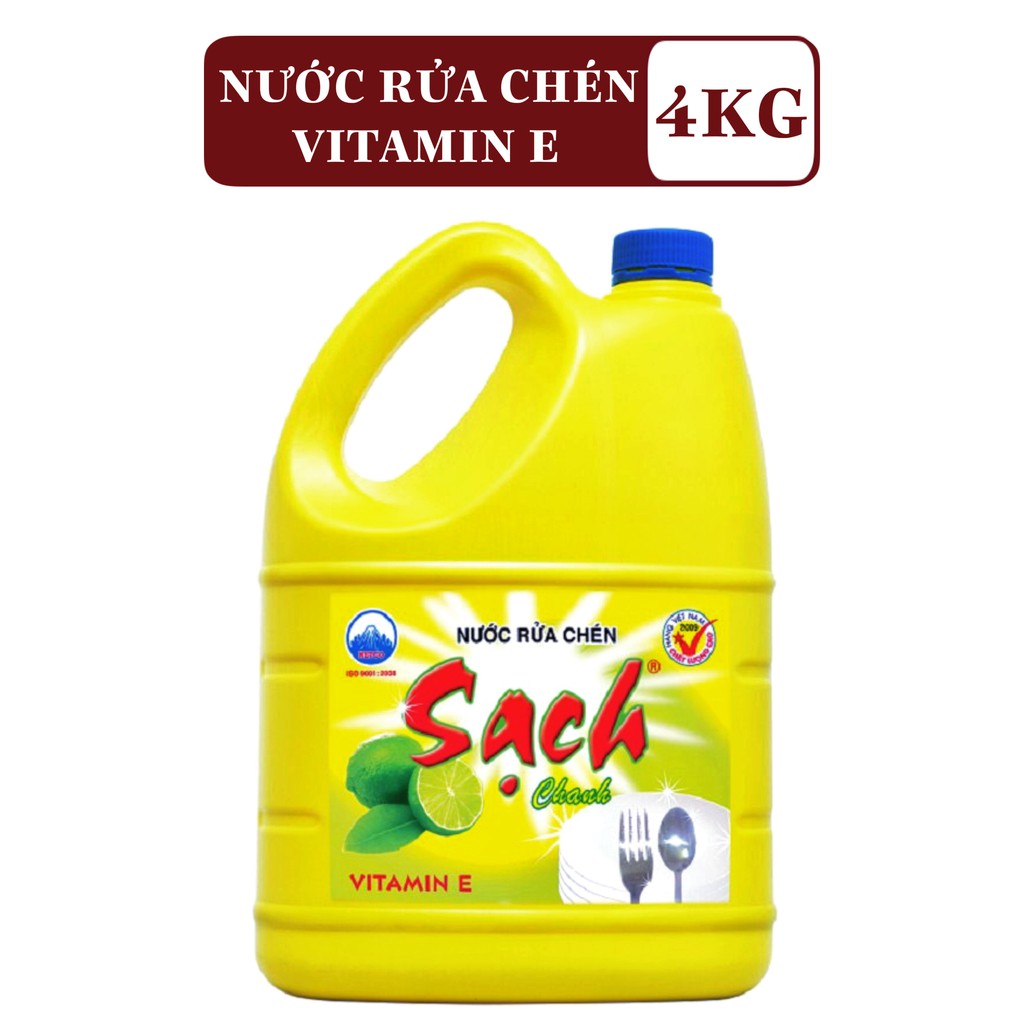 Nước rửa chén NET Sạch Vitamin E 4kg