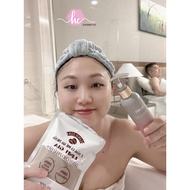 Combo sữa tắm trắng da toàn thân Dr.MH + Tẩy Tế Bào Chết toàn thân, Ủ Trắng Cafe Gia Truyền Linh Gia