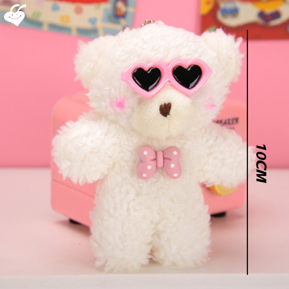 Móc Khóa Hình Gấu Nhồi Bông 10cm 10cm Dễ Thương