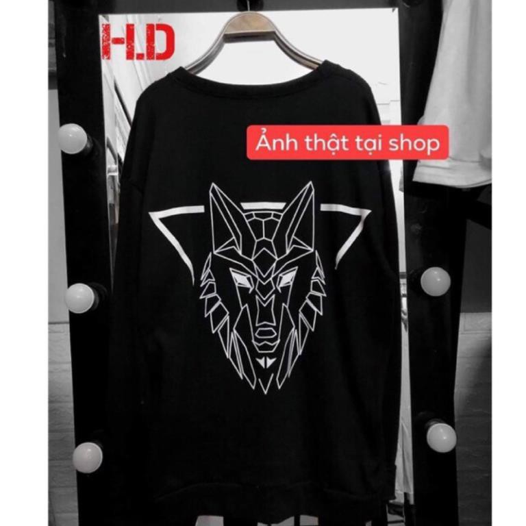 SALE- SWPQ - Áo Sweater nỉ phản quang Full lưng mẫu Hades - áo chất