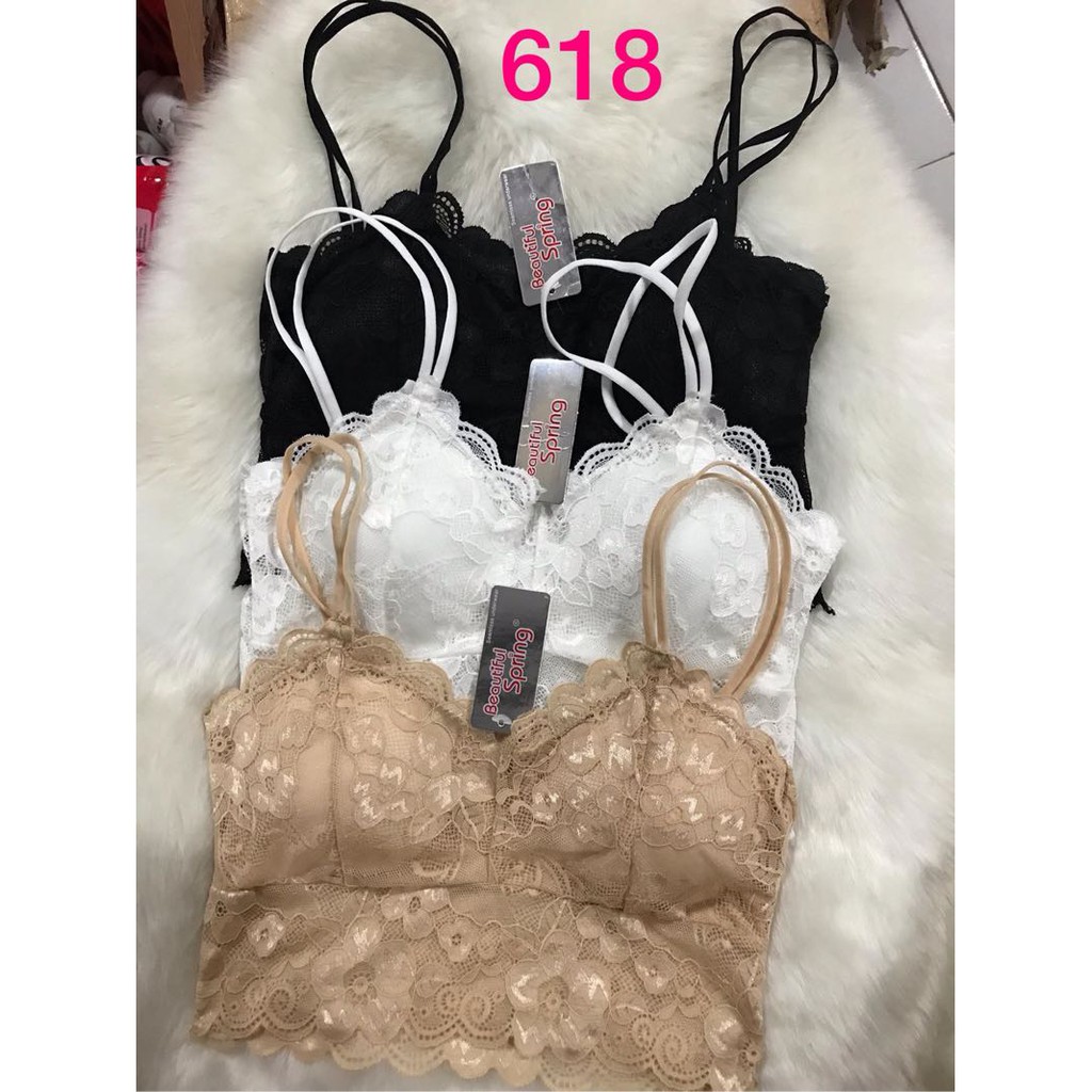 áo bra 2 dây ren hoa mềm sexy 618 | BigBuy360 - bigbuy360.vn