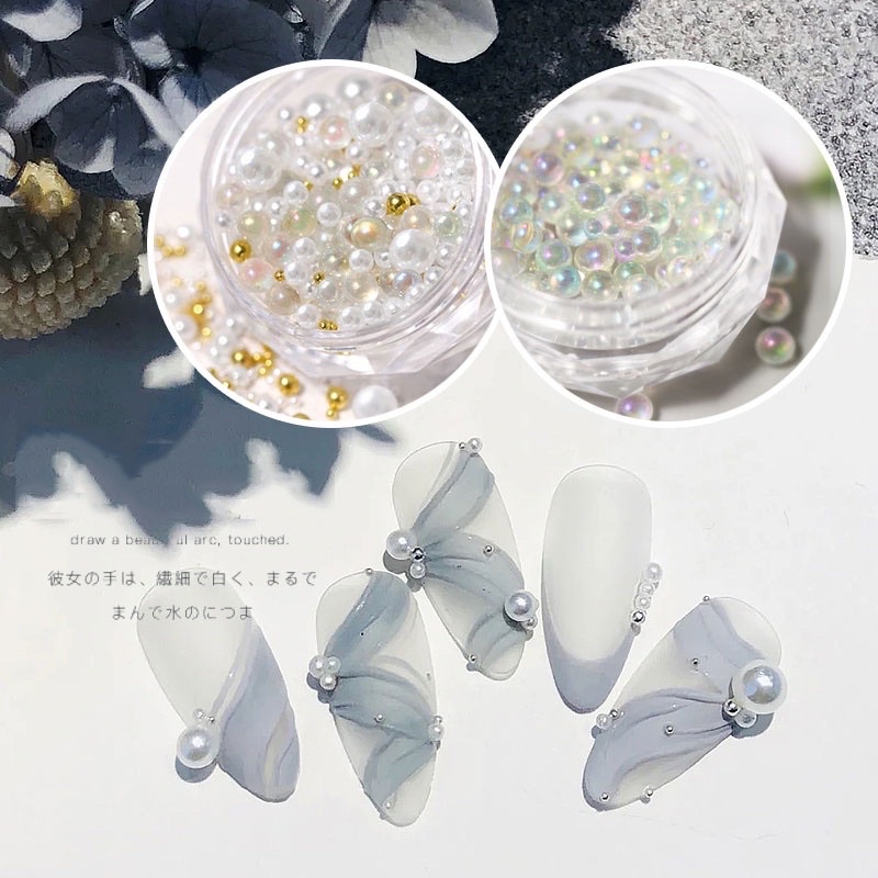 Hũ Phụ Kiện Trai Mix Bi Trang Trí Móng
