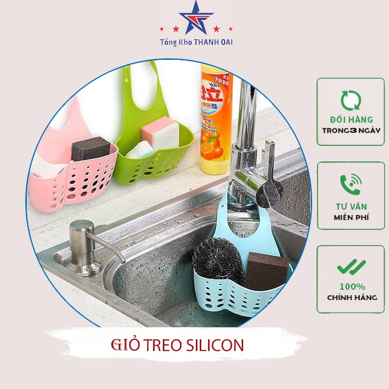 GIỎ SILICON TREO ĐỒ RỬA BÁT TIỆN DỤNG
