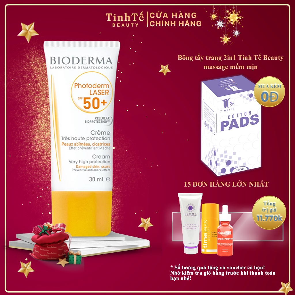 Chống nắng cao đặc biệt ngăn ngừa sự tăng sắc tố Bioderma Photoderm LASER SPF 50+ 30ml