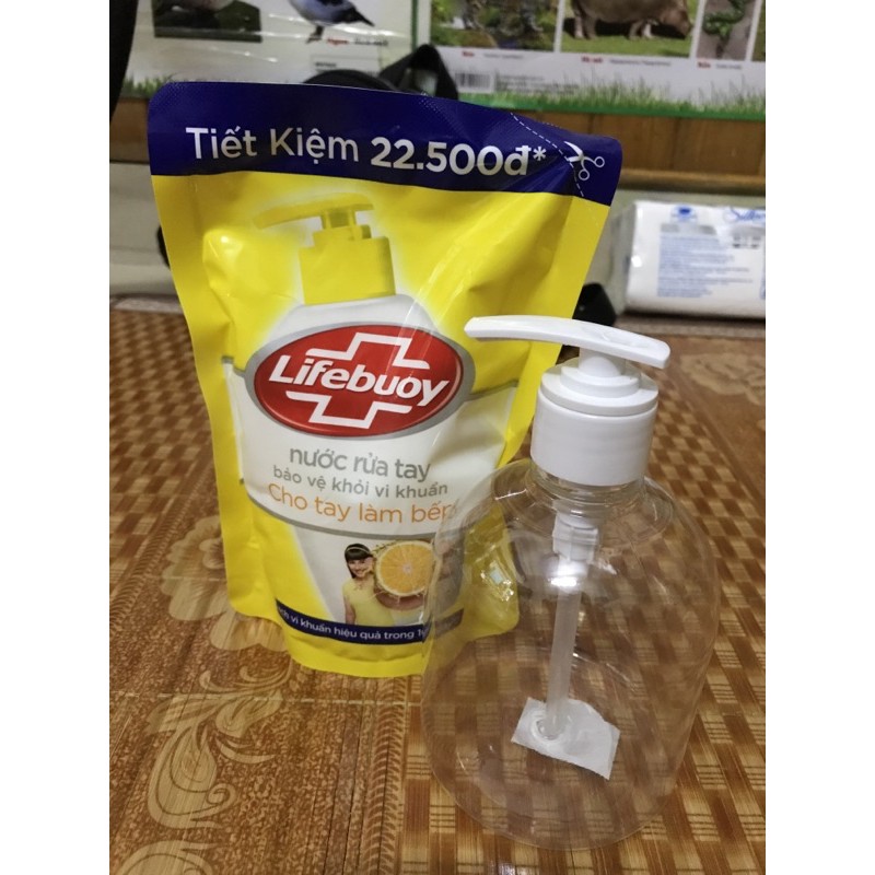 NƯỚC RỬA TAY LIFEBUOY TÚI 450/400/1kg TẶNG BÌNH ĐỰNG theo phân loại