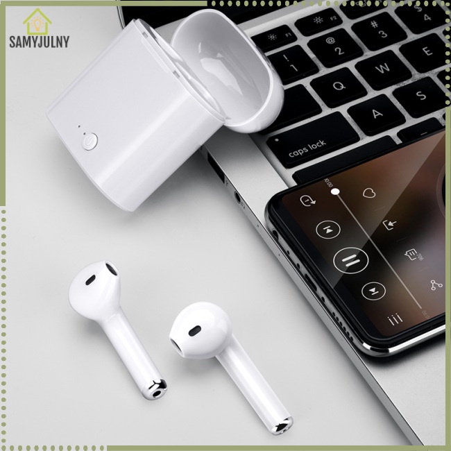 Tai Nghe Thể Thao Không Dây Famy i7 Tws Kết Nối Bluetooth 5.0 Kèm Hộp Sạc