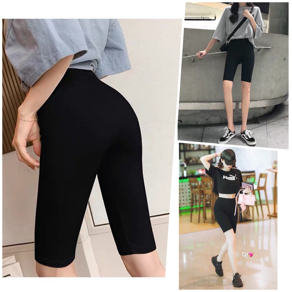 Quần Legging Lửng Nữ Tập Gym 🦋FREESHIP🦋 Quần Biker Ôm Dáng Ngắn LAVUSA | BigBuy360 - bigbuy360.vn