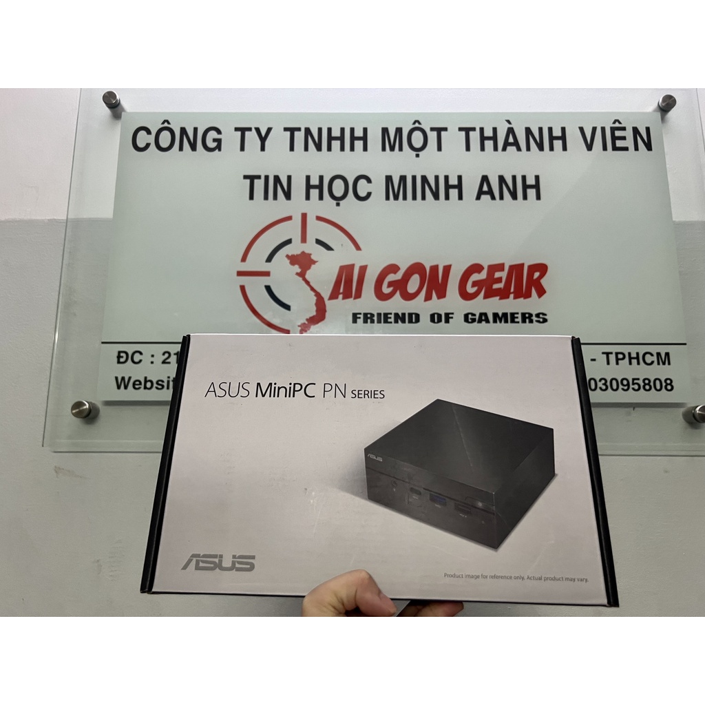 Máy tính Mini PC MiniPC Asus PN40 Chip Intel J4025/RAM DDR4/SSD/Wifi 802.11AC + Bluetooth/UHD/kích thước nhỏ gọn có vesa