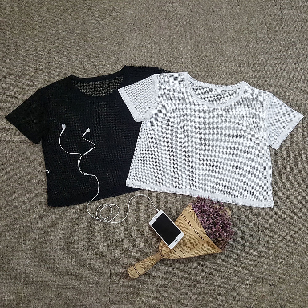 Áo thể thao Croptop lưới mền, mịn; thoải mái mix &amp; match - Chính hãng Gladimax