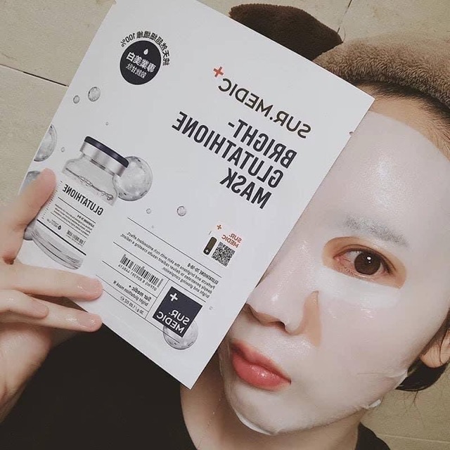 Mặt nạ làm trắng chuyên sâu Sur.Medic Bright Glutathione Mask