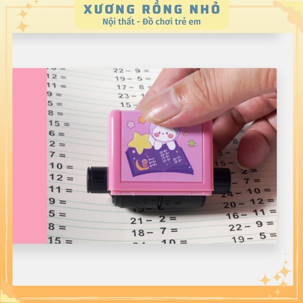 Con lăn toán học, máy tạo, máy in phép tính cộng trừ nhân chia ngẫu nhiên thông minh dành riêng cho bé