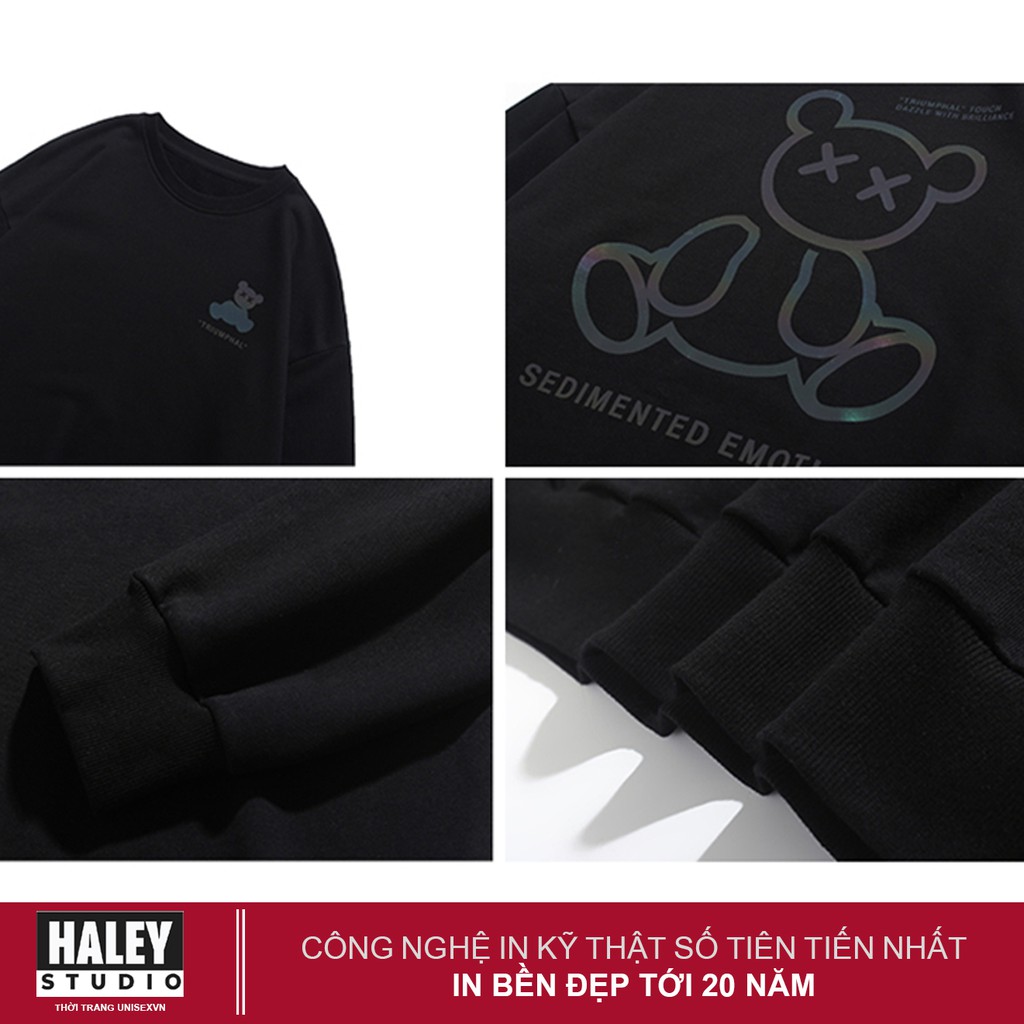 Áo Sweater phản quang Sedimented emotion Nam Nữ Unisex Hàn Quốc mã HD74 Chất nỉ đẹp dày - quà tặng ngẫu nhiên | BigBuy360 - bigbuy360.vn