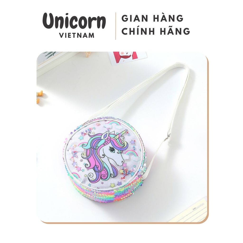Túi xách nữ giá rẻ túi đeo chéo nữ cho bé lấp lánh Unicorn Vietnam
