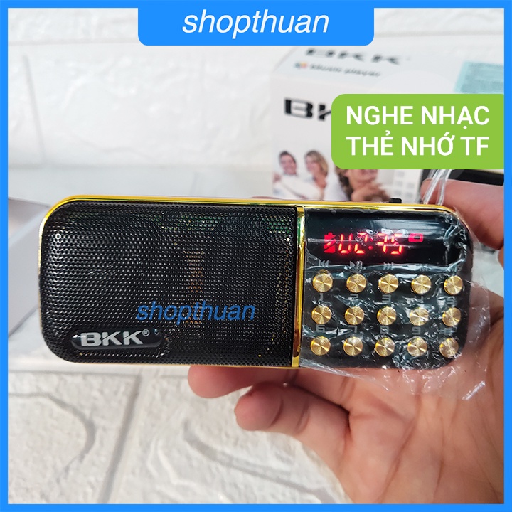 [Mã ELHACE giảm 4% đơn 300K] Loa BKK B851 Có 2 Pin Sạc - 2 Khe Cắm Thẻ Nhớ, Nghe Thẻ Nhớ , FM Radio