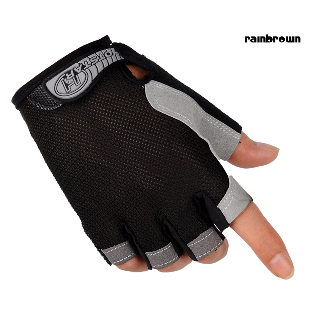 1 Cặp Găng Tay Hở Ngón Chống Trượt Dùng Tập Yoga / Đạp Xe