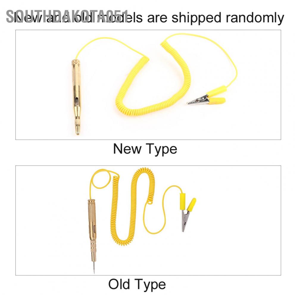 Bút kiểm tra điện áp đèn vàng cho mạch xe ô tô DC 6V 12V 24V