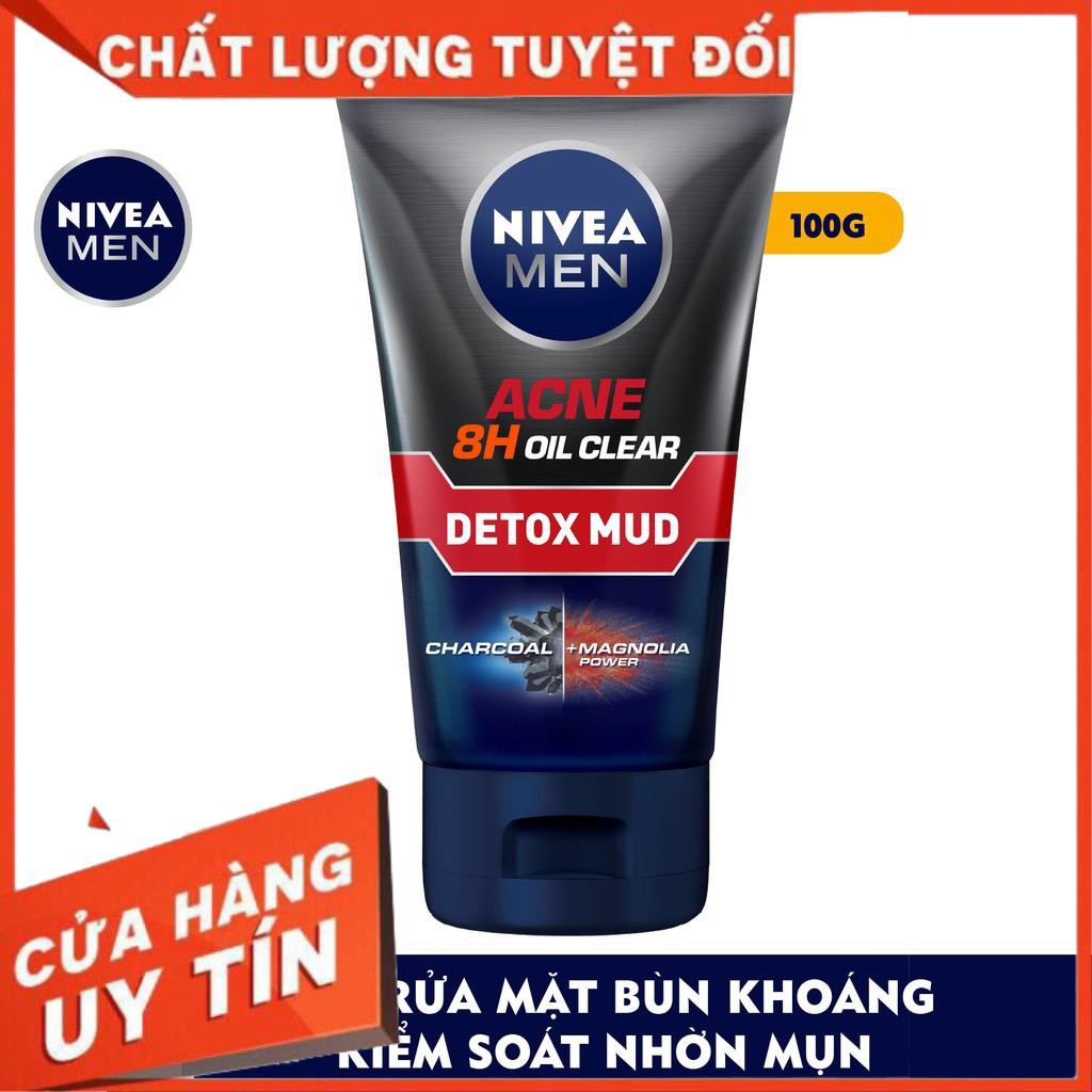 [FREESHIPXTRA] Sữa rửa mặt bùn khoáng Nivea Men kiểm soát nhờn & ngừa mụn (100g