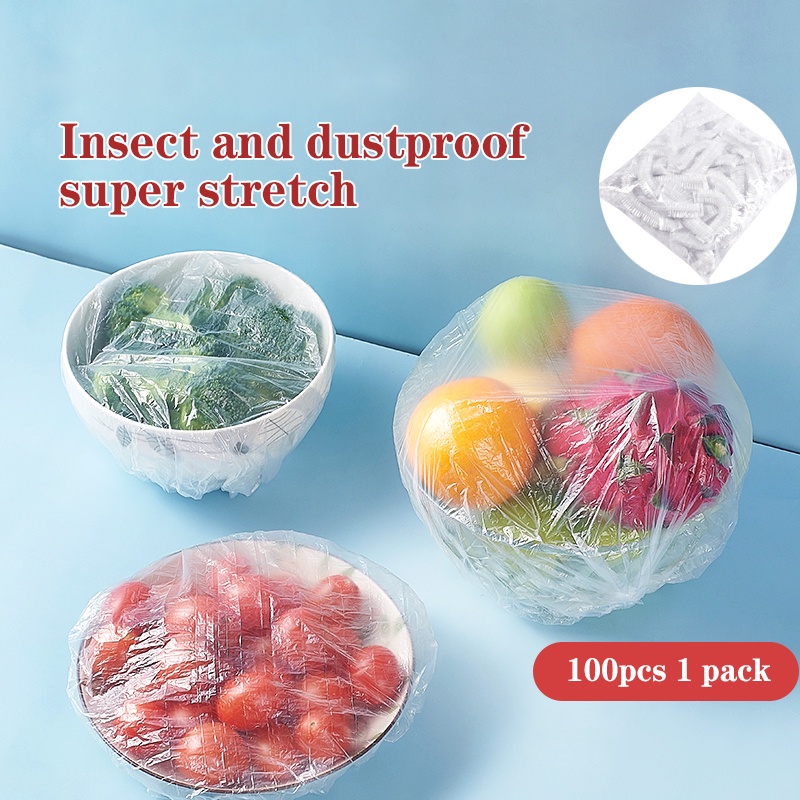 100 bọc nhựa dùng một lần giữ đồ tươi sống bảo quản cho nhà bếp đa năng