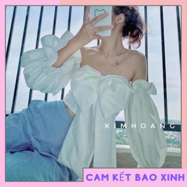 ÁO NƠ XINH ĐẸP TAY RỜI PHỒNG TO XINH A30 [Hàng Siêu Cấp]