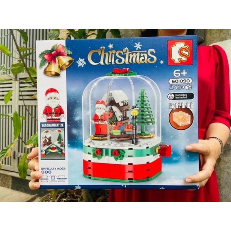 Bộ lắp ghép Building block Santa 249 chi tiết