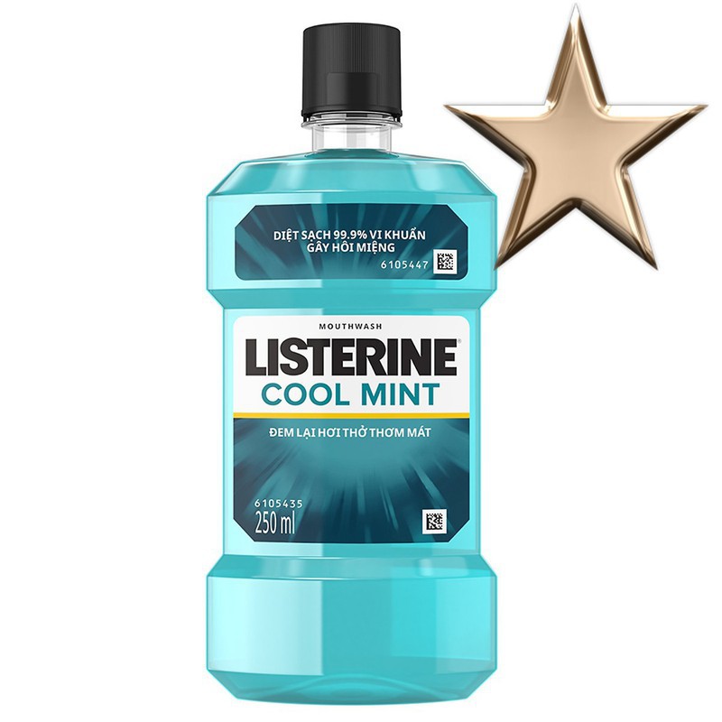 Nước súc miệng giữ hơi thở thơm mát Listerine 250ml