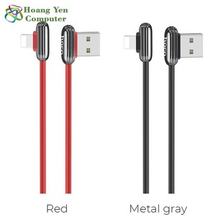 Cáp Sạc IPHONE Hoco U60 2.4A, Dài 1.2M, Đầu Cắm L - BH 12 Tháng (MÀU SẮC NGẪU NHIÊN) - Hoàng Yến Computer