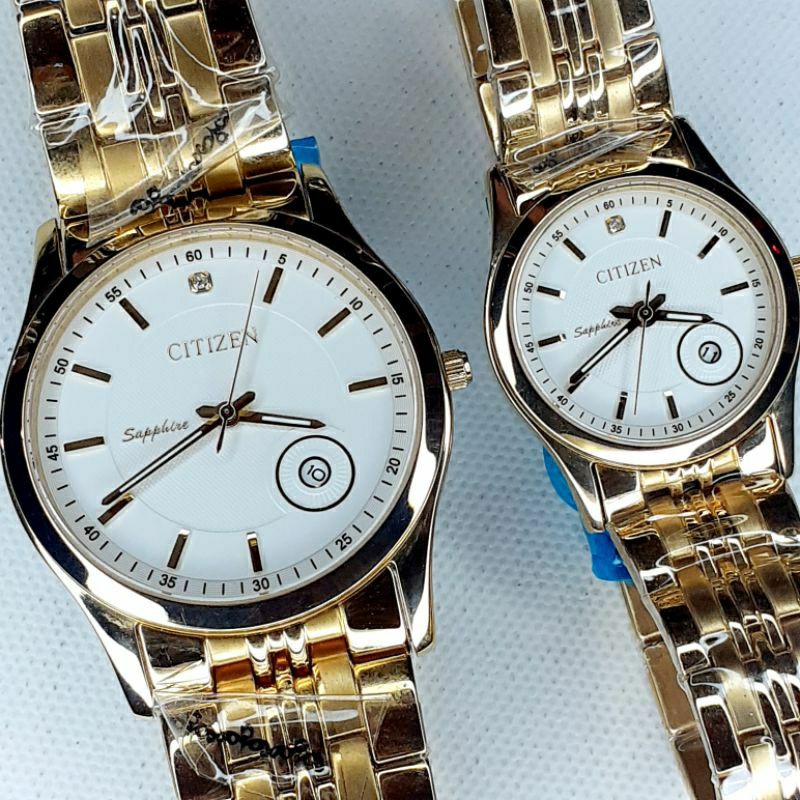 Đồng hồ đôi Nam -Nữ CITIZEN kính sapphire chống nước