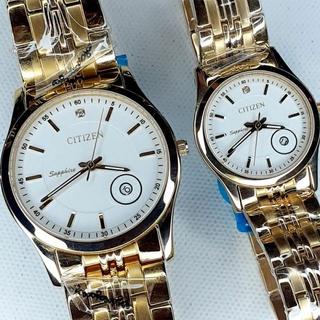 Đồng hồ đôi Nam -Nữ CITIZEN kính sapphire chống nước
