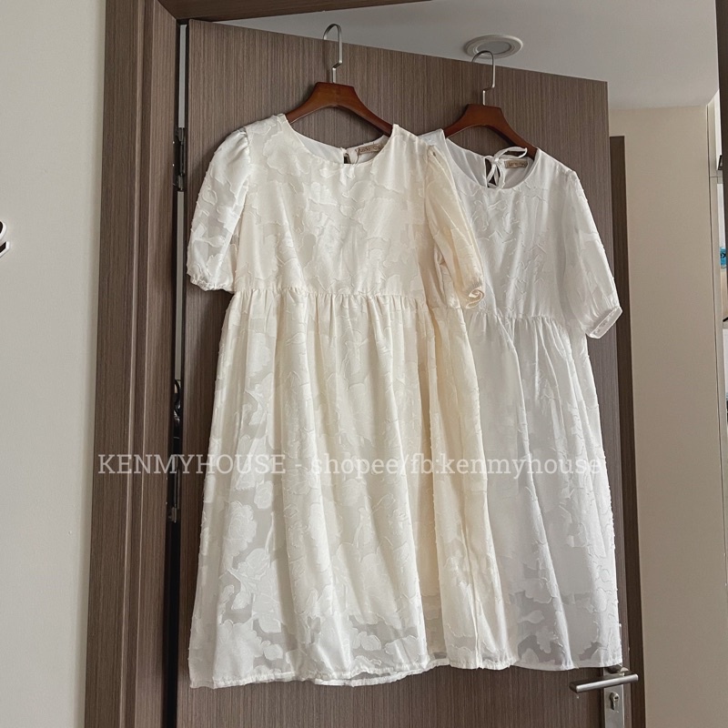 Đầm babydoll voan hoa V22