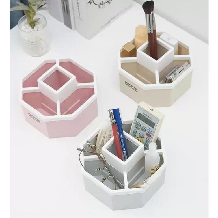 Khay Để Bàn 5 Ngăn Nhựa Việt Nhật Khay đựng văn phòng phẩm, cắm các loại điều khiển, và ti tỉ thứ đồ linh tinh trong nhà