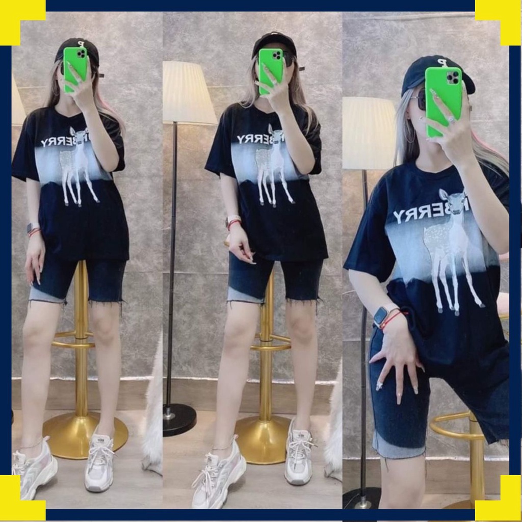 Áo thun nữ tay ngắn giá rẻ siêu xinh chất mát mịn SP: M115