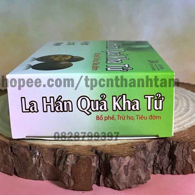 Kẹo ngậm LA HÁN QUẢ KHA TỬ giúp bổ phế, trừ ho, tiêu đờm - HỘP 20 viên