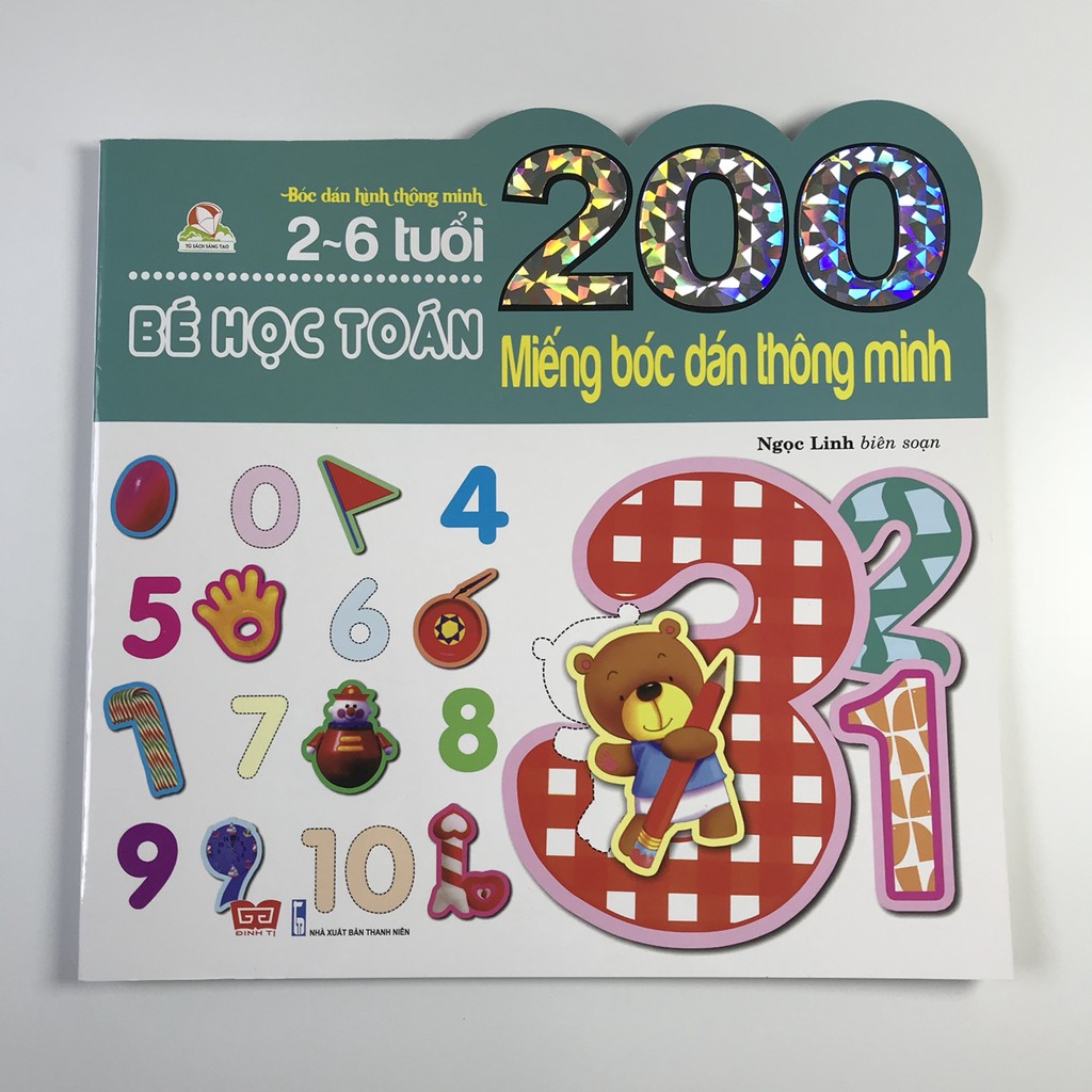 Sách - Bé học toán (200 miếng bóc dán thông minh từ 2 - 6 tuổi)