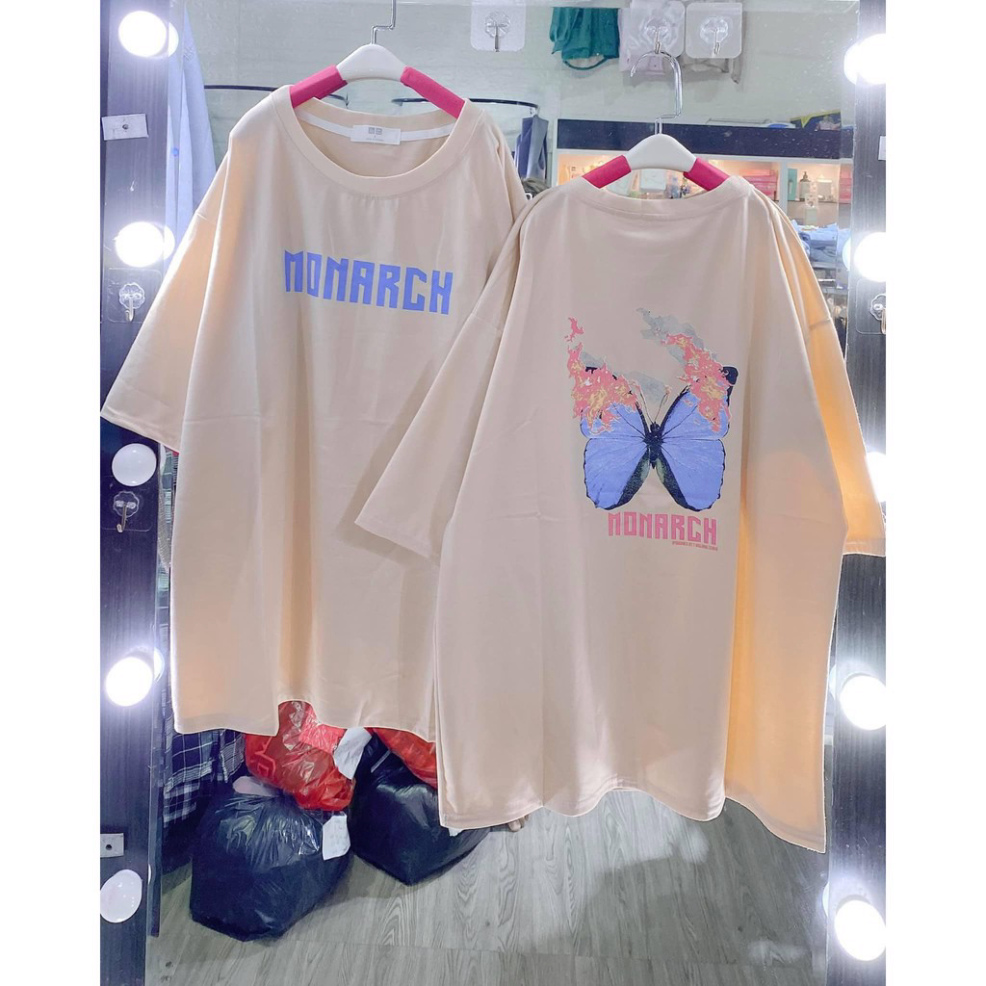 Áo cotton tay lỡ Unisex -- BUTERFLY LỬA