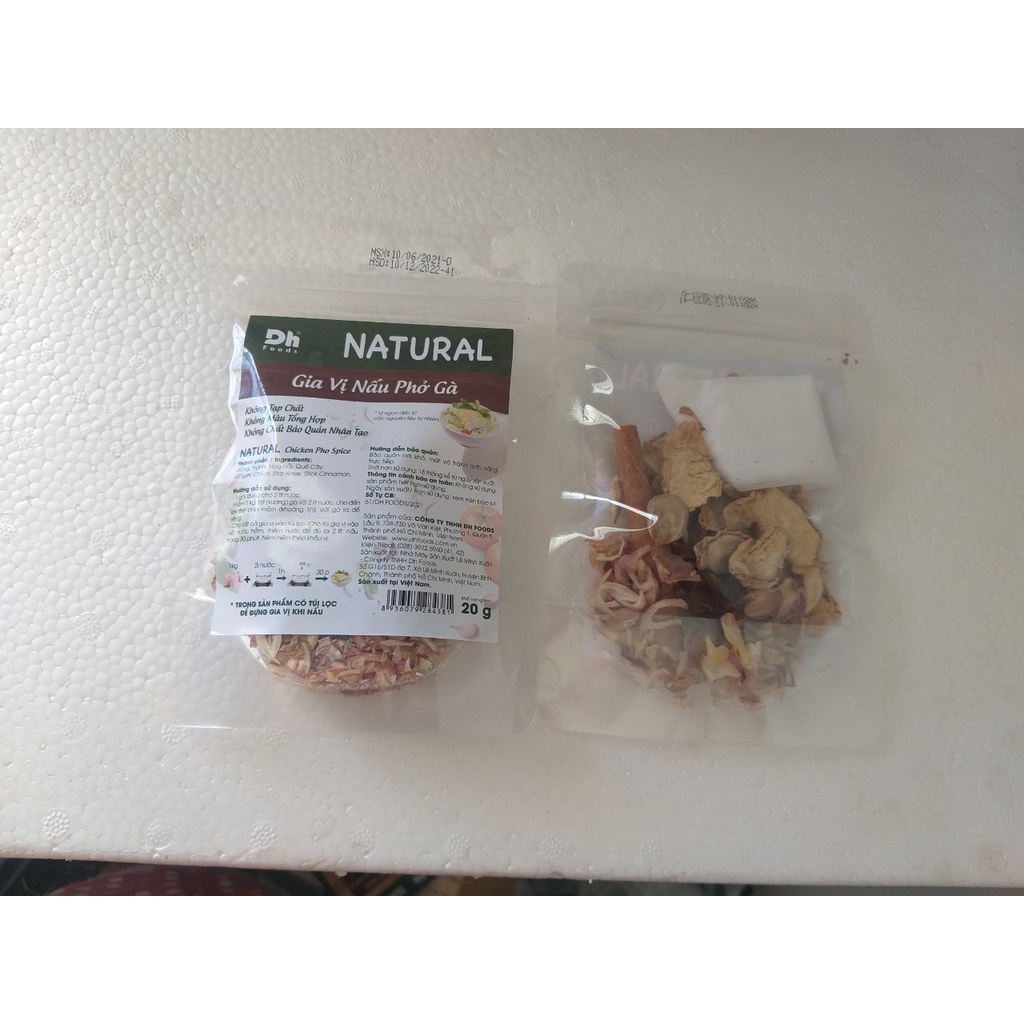 Combo 2 GÓi Gia Vị Nấu Phở Gà NATURAL 20GR
