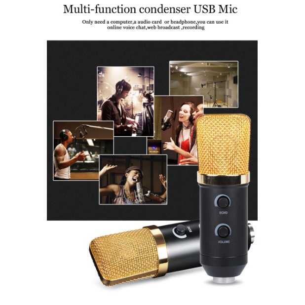Micro USB Glosrik GL750(chỉ kết nối với máy tính)- Mic thu âm, livestream, chat voice, karaoke đa năng(chính hãng)