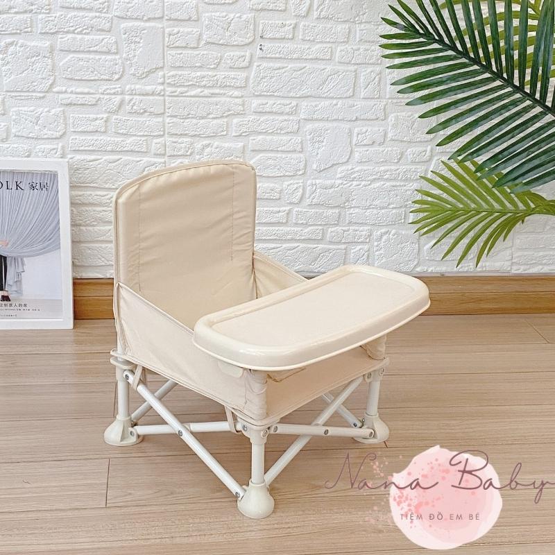 Ghế ăn dặm gấp gọn NANABABY cho bé kiểu dáng Hàn Quốc siêu nhẹ và tiện lợi dành cho trẻ em mang đi du lịch ở bất kì đâu