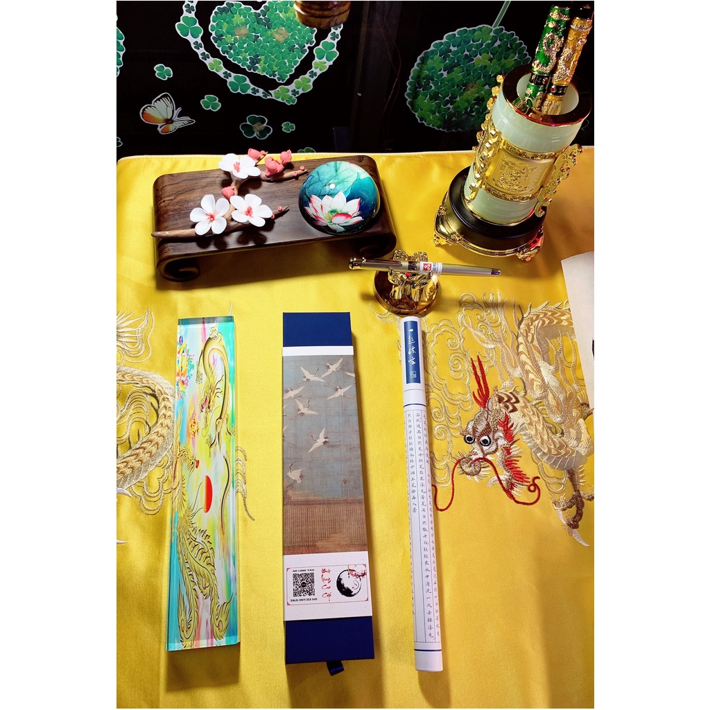 Bút lông tiểu khải kèm hộp bút lông kê cự bút tiết khải đẹp 0.5~0.8m bút lông cao cấp đẹp- BL90