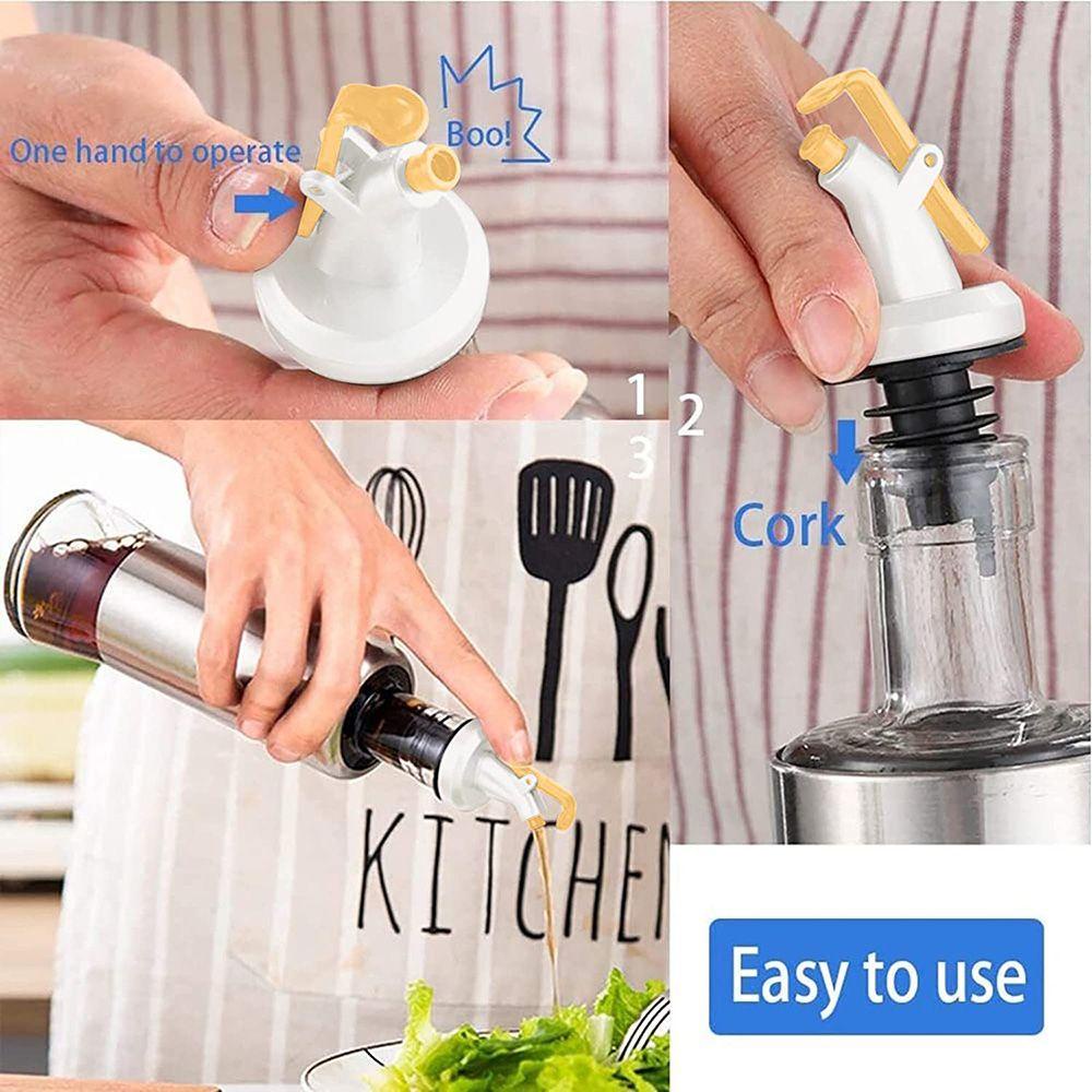 WATTLE Set 1 / 3 Nắp Đậy Chai Lọ Dầu Olive Dạng Lật Cho Nhà Bếp / Quán Bar / Phòng Khách