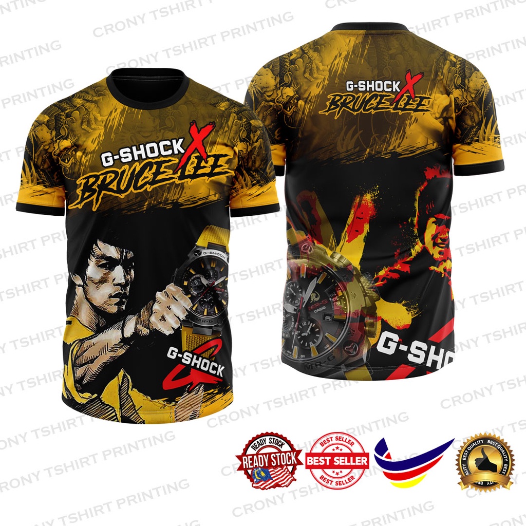 Áo Thun Phiên Bản Giới Hạn Gshock X Bruce Lee MR-G| Đàn ông| Phụ Nữ|Tay Ngắn|