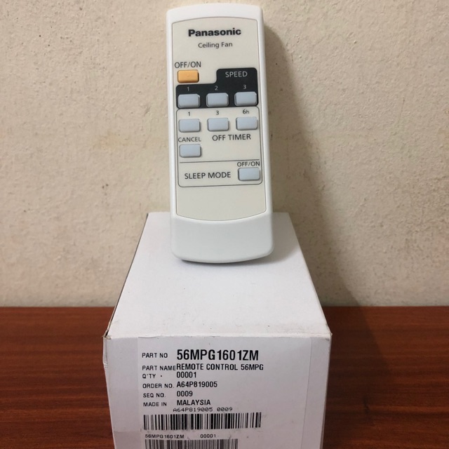 Remote Quạt Trần PANASONIC, Điều Khiển Quạt Trần PANASONIC F-56MPG, F-56MZG, F-48CZL