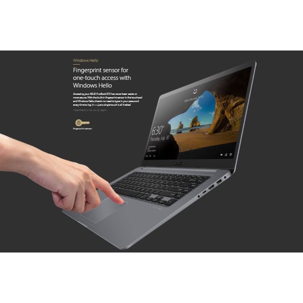 Laptop ASUS VivoBook X510UA-BR081 (15.6"/i5-7200U 2.5 GHz - 3.1 GHz/4GB RAM/500GB HDD/Intel HD Graphics 620/Linux/1.7kg)