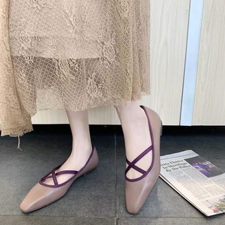 giày búp bê nữ mũi nhọn hàn quốc