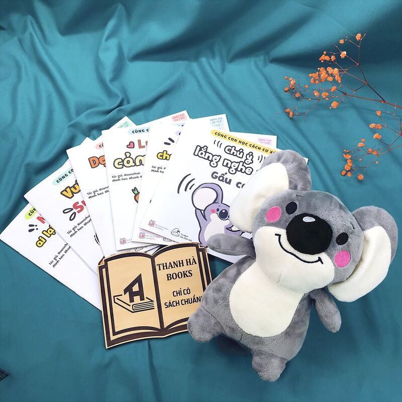 Sách - Ehon Kỹ Năng Sống - Cùng Con Học Cách Cư Xử (1-6 tuổi) - Bộ 6 quyển Tặng Gấu Koala Đáng Yêu