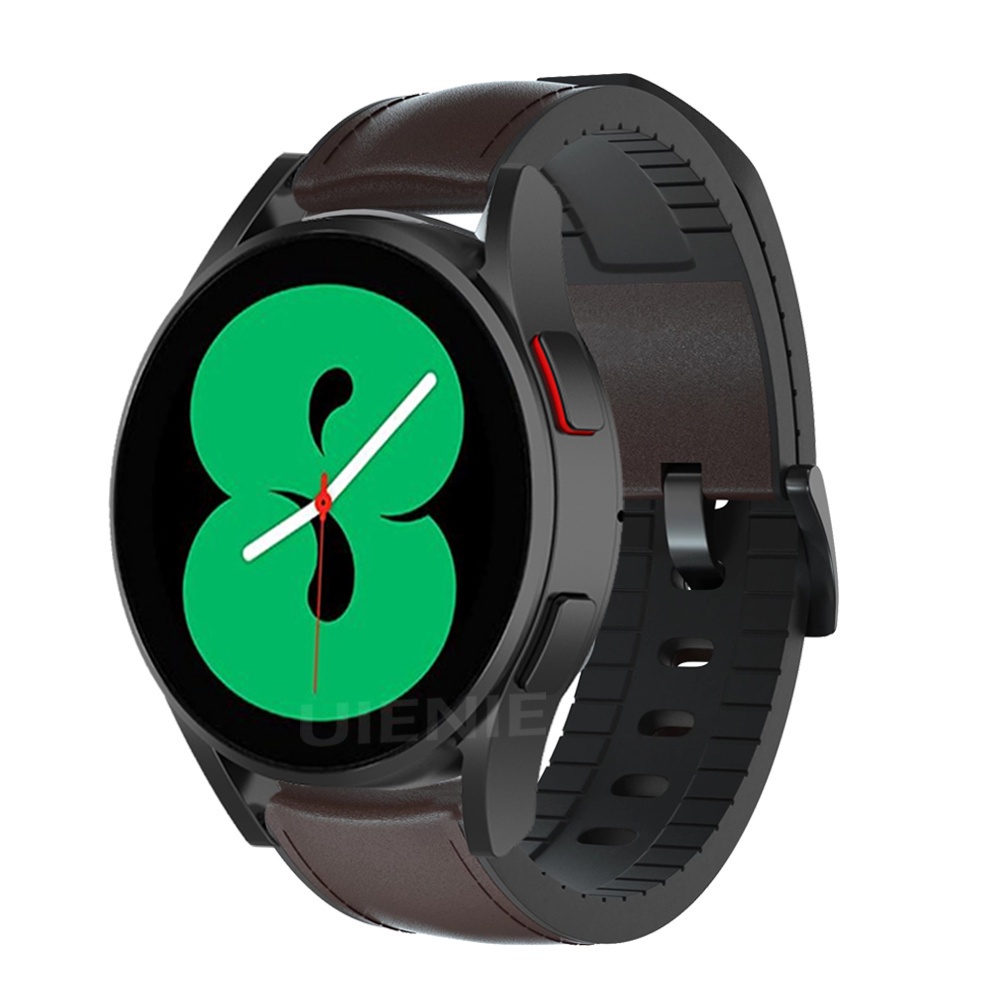 Dây đeo da 20mm thay thế thích hợp cho Đồng hồ Samsung Galaxy Watch 4 40mm 44mm 42mm 46mm