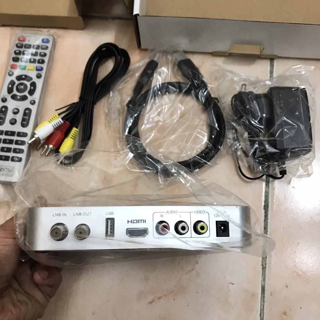 [Tặng 180k cước] Đầu MobiTV S2 HD dùng chảo xem VTV3, VTV6, TodayTV, THVL1,2, HTV3 miễn phí