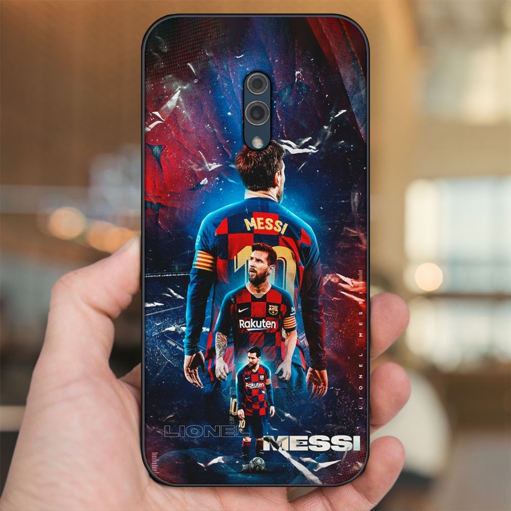 Ốp lưng Oppo K3 viền đen in hình Lionel Messi Barcelona PSG