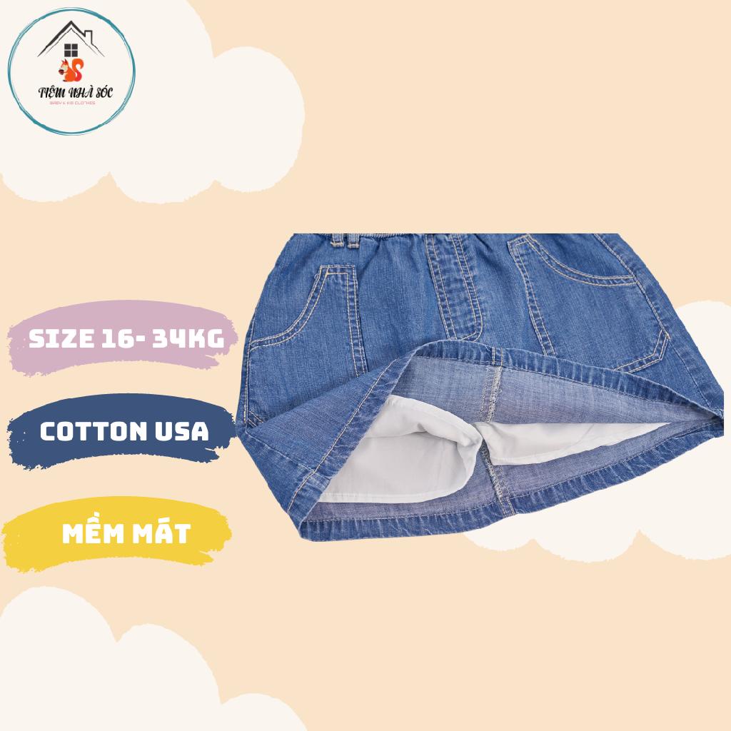 Chân váy Jeans bé gái Riomio size từ 3 - 10 tuổi Tiệm Nhà Sóc