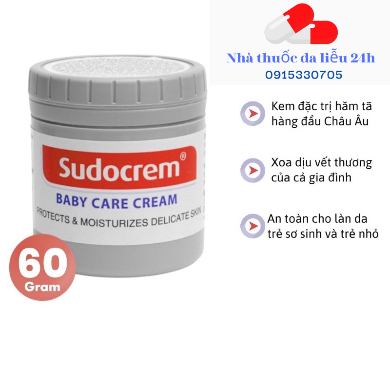 Kem chống hăm tã trẻ em Sudocrem - Chính hãng - Nhà thuốc da liễu 24h